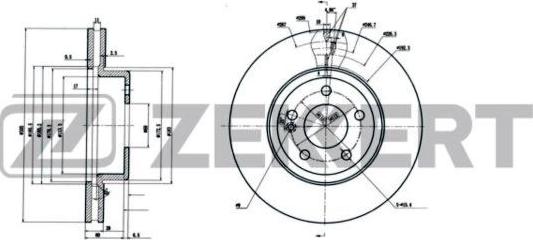 Zekkert BS-6194 - Jarrulevy inparts.fi