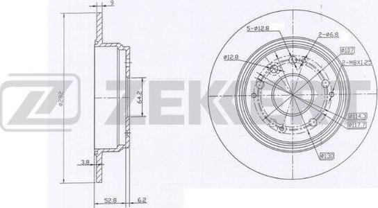 Zekkert BS-6127 - Jarrulevy inparts.fi