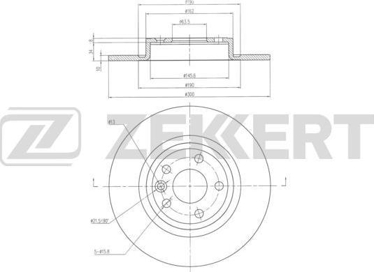 Zekkert BS-6331 - Jarrulevy inparts.fi