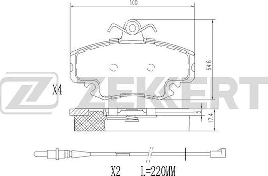 Zekkert BS-1482 - Jarrupala, levyjarru inparts.fi