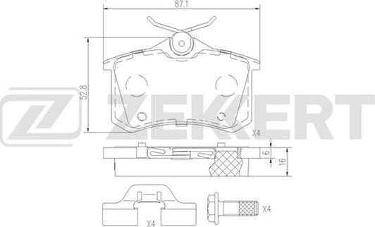 Zekkert BS-1690 - Jarrupala, levyjarru inparts.fi