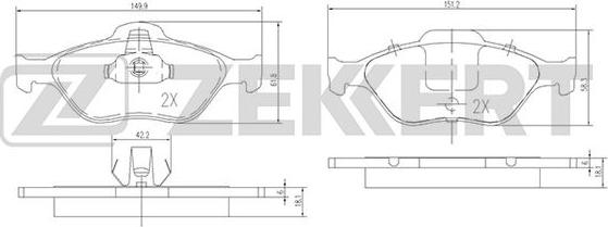 Zekkert BS-1652 - Jarrupala, levyjarru inparts.fi