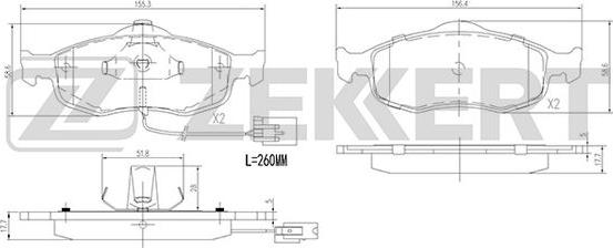 Zekkert BS-1620 - Jarrupala, levyjarru inparts.fi