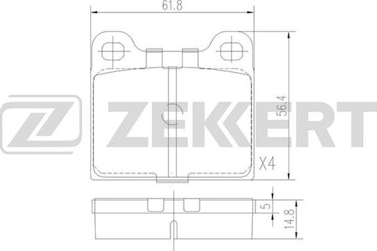 Zekkert BS-1049 - Jarrupala, levyjarru inparts.fi