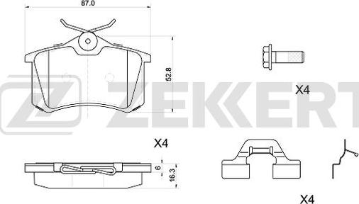 Zekkert BS-1040 - Jarrupala, levyjarru inparts.fi