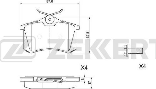 Zekkert BS-1039 - Jarrupala, levyjarru inparts.fi