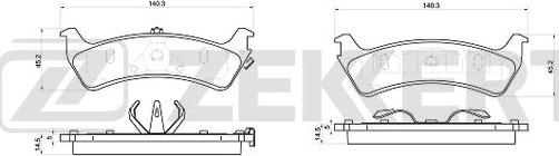 Zekkert BS-1028 - Jarrupala, levyjarru inparts.fi