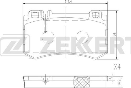 Zekkert BS-1194 - Jarrupala, levyjarru inparts.fi