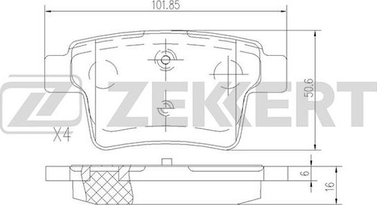 Zekkert BS-1146 - Jarrupala, levyjarru inparts.fi