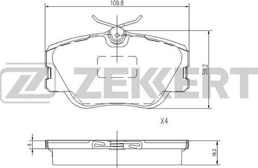 Zekkert BS-1148 - Jarrupala, levyjarru inparts.fi