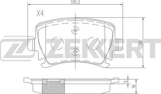 Zekkert BS-1142 - Jarrupala, levyjarru inparts.fi