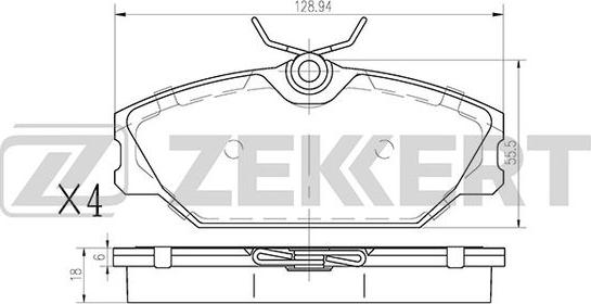 Zekkert BS-1159 - Jarrupala, levyjarru inparts.fi