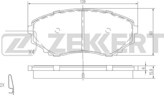 Zekkert BS-1153 - Jarrupala, levyjarru inparts.fi