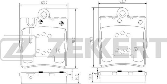 Zekkert BS-1165 - Jarrupala, levyjarru inparts.fi