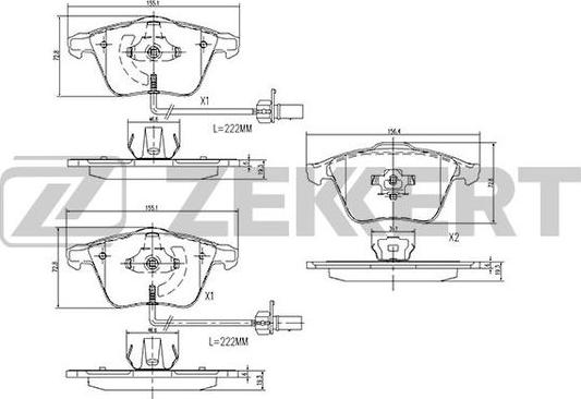 Zekkert BS-1173 - Jarrupala, levyjarru inparts.fi