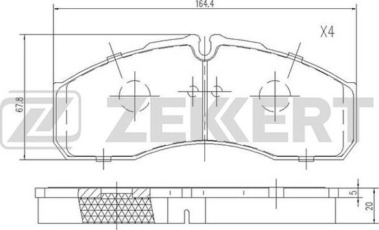 Zekkert BS-1883 - Jarrupala, levyjarru inparts.fi