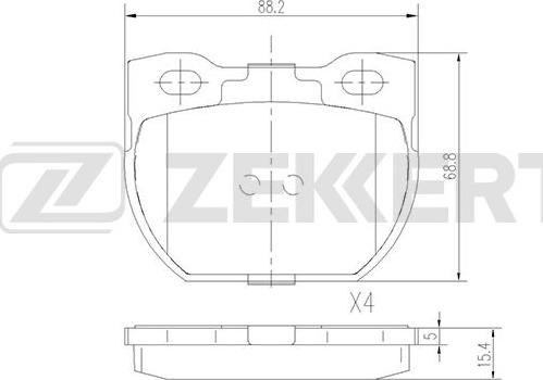 Zekkert BS-1826 - Jarrupala, levyjarru inparts.fi