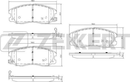 Zekkert BS-1300 - Jarrupala, levyjarru inparts.fi