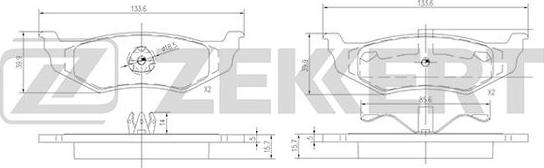 Zekkert BS-1339 - Jarrupala, levyjarru inparts.fi