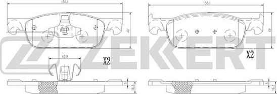 Zekkert BS-1378 - Jarrupala, levyjarru inparts.fi