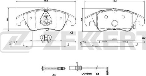 Zekkert BS-1292 - Jarrupala, levyjarru inparts.fi