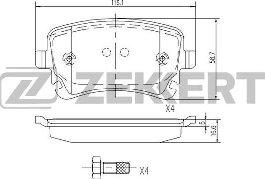 Zekkert BS-1256 - Jarrupala, levyjarru inparts.fi