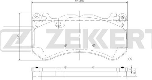 Zekkert BS-1287 - Jarrupala, levyjarru inparts.fi