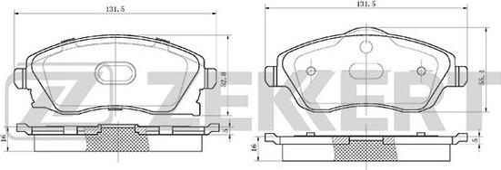 Zekkert BS-1234 - Jarrupala, levyjarru inparts.fi