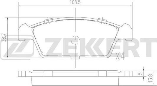 Zekkert BS-1769 - Jarrupala, levyjarru inparts.fi