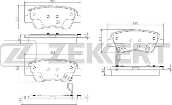 Zekkert BS-1788 - Jarrupala, levyjarru inparts.fi