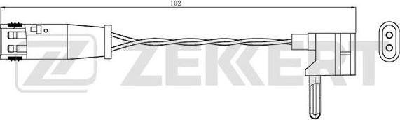 Zekkert BS-8043 - Kulumisenilmaisin, jarrupala inparts.fi