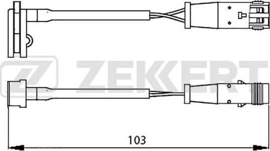 Zekkert BS-8019 - Kulumisenilmaisin, jarrupala inparts.fi