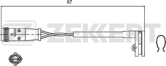 Zekkert BS-8018 - Kulumisenilmaisin, jarrupala inparts.fi