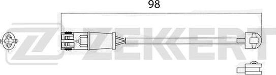 Zekkert BS-8012 - Kulumisenilmaisin, jarrupala inparts.fi