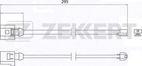 Zekkert BS-8022 - Kulumisenilmaisin, jarrupala inparts.fi
