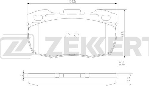 Zekkert BS-2976 - Jarrupala, levyjarru inparts.fi