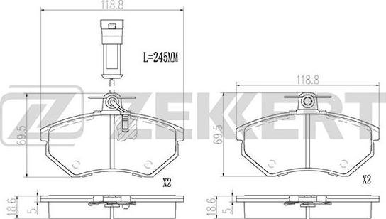 Zekkert BS-2978 - Jarrupala, levyjarru inparts.fi