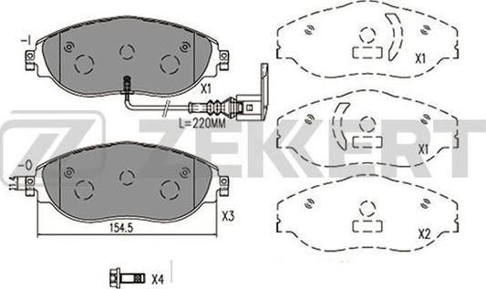 Zekkert BS-2457 - Jarrupala, levyjarru inparts.fi