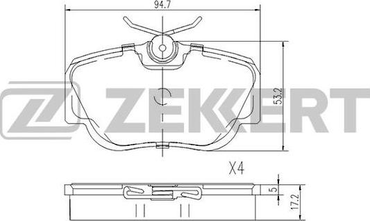 Zekkert BS-2069 - Jarrupala, levyjarru inparts.fi