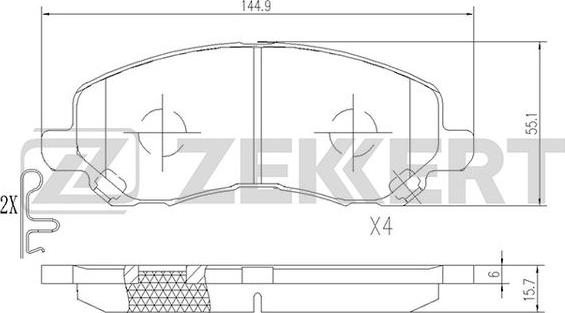 Zekkert BS-2198 - Jarrupala, levyjarru inparts.fi