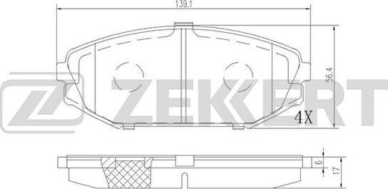 Zekkert BS-2167 - Jarrupala, levyjarru inparts.fi