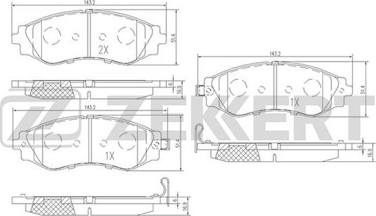 Zekkert BS-2810 - Jarrupala, levyjarru inparts.fi