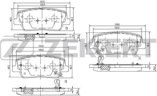 Zekkert BS-2818 - Jarrupala, levyjarru inparts.fi