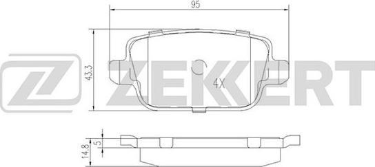 Zekkert BS-2821 - Jarrupala, levyjarru inparts.fi