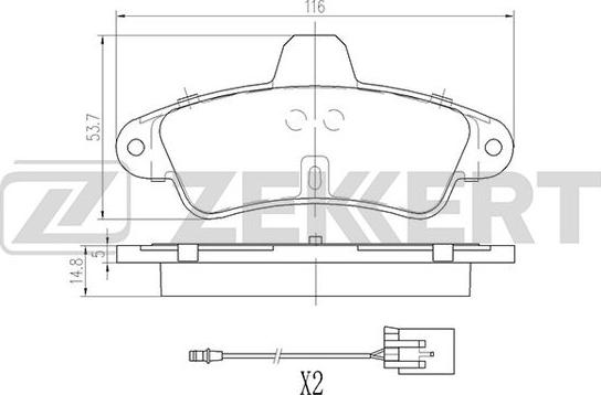 Zekkert BS-2871 - Jarrupala, levyjarru inparts.fi