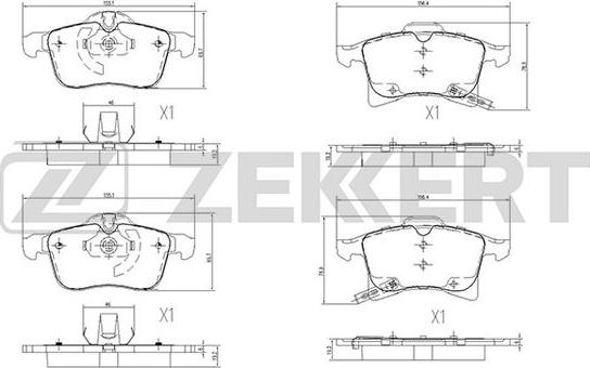 Zekkert BS-2368 - Jarrupala, levyjarru inparts.fi