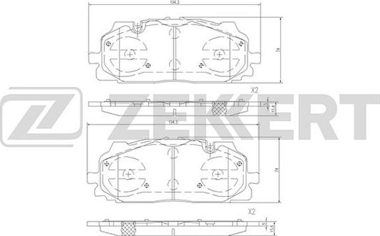 Zekkert BS-2385 - Jarrupala, levyjarru inparts.fi