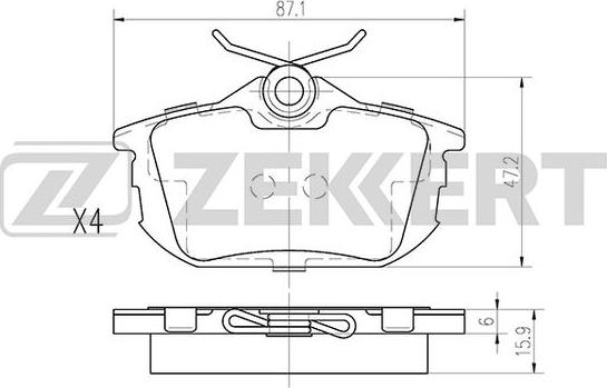 Zekkert BS-2226 - Jarrupala, levyjarru inparts.fi