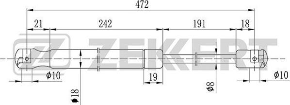 Zekkert GF-1114 - Kaasujousi, tavaratila inparts.fi