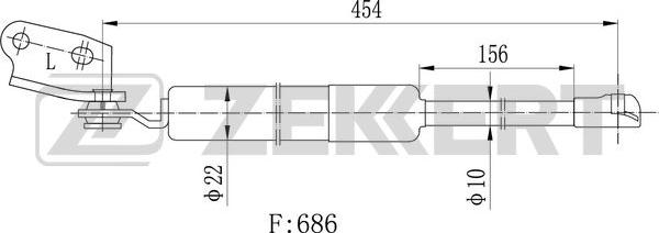 Zekkert GF-2395 - Kaasujousi, tavaratila inparts.fi